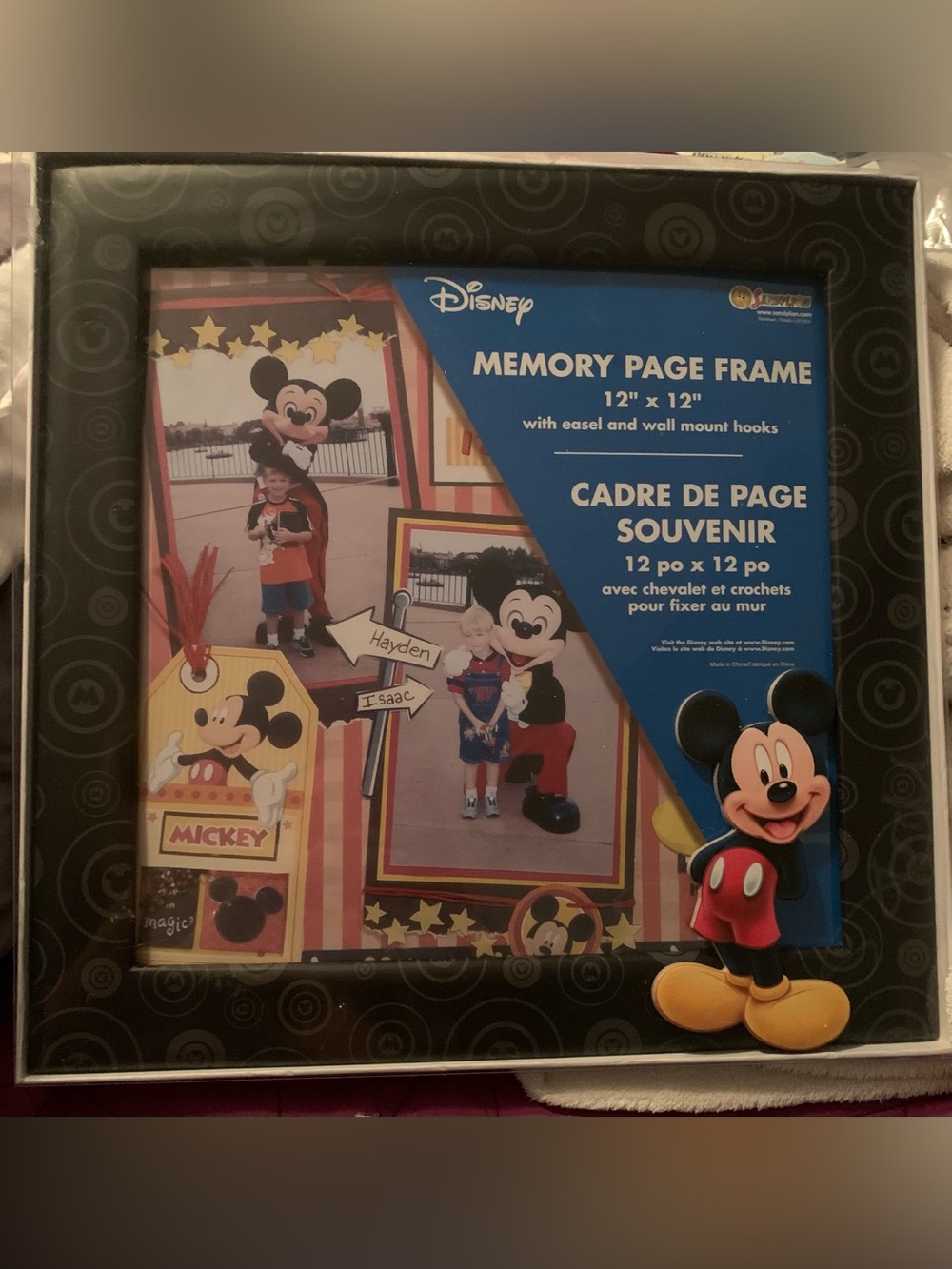 Retired Sandilion Disney Mickey Mouse Black Frame. Very Rare!!! 🌟🌟🌟